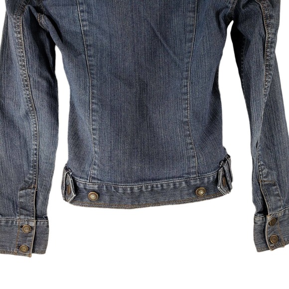 Eddie Bauer Jean Jacket XS Womens Medium Blue Wash Pockets - Picture 12 of 12